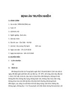 bệnh án truyền nhiễm sốt xuất huyết