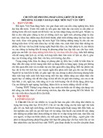 CHUYÊN ĐỀPHƯƠNG PHÁP LỒNG GHÉP TÍCH HỢP ĐỜI SỐNG XÃ HỘI VÀO DẠY HỌC MÔN NGỮ VĂN THPT