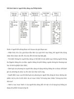 Mô hình hành vi người tiêu dùng của Philip Kotler