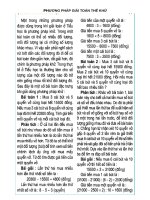 GIÁO ÁN BỒI DƯỠNG HSG TOÁN PHƯƠNG PHÁP THỂ KHỬ LỚP 4