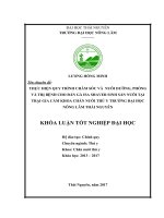 Thực hiện quy trình chăm sóc và nuôi dưỡng, phòng và trị bệnh cho đàn gà isa shaver sinh sản nuôi tại trại gia cầm khoa chăn nuôi – thú y trường đại học nông lâm thái nguyên 