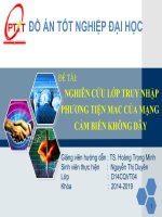 slide thuyết trình về lớp MAC trong mạng cảm biến không dây