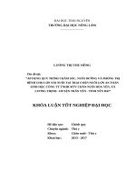Áp dụng quy trình chăm sóc, nuôi dưỡng và phòng trị bệnh cho lợn nái nuôi tại trại chăn nuôi lợn an toàn sinh học công ty TNHH MTV chăn nuôi hòa yên, xã lương thịnh   huyện trấn yên   tỉnh yên bái 