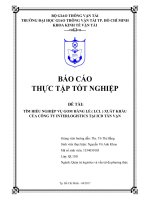 Báo cáo thực tập GTVT hàng LCL