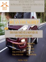 TÍNH TOÁN THIẾT KẾ LY HỢP TRÊN XEHYUNDAI TUCSON 2016HYUNDAI TUCSON 2016