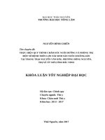 Thực hiện quy trình chăm sóc nuôi dưỡng và phòng trị một số bệnh trên lợn nái sinh sản nuôi chuồng kín tại trang trại nguyễn văn đẩu, phường đồng nguyên   thị xã từ sơn   tỉnh bắc ninh 