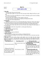 Giáo án Sinh học 12 bài 31: Tiến hóa lớn