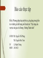 Phương pháp chụp ảnh bức xạ, ứng dụng trong kiểm tra và đánh giá chất lượng mối hàn dự án: “Xây dựng cầu vượt tại nút giao An Dương  Đường Thanh niên