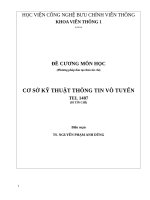 De cuong co so ky thuat thong tin vo tuyen NPAD final