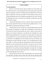 Một số biện pháp rèn kĩ năng thực hiện phép chia các số thập phân cho học sinhlớp 5