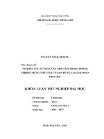 Nghiên cứu sử dụng cây khổ sâm trong phòng trị hội chứng tiêu chảy ở lợn rừng lai giai đoạn theo mẹ 