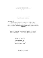 Thực hiện quy trình chăm sóc, nuôi dưỡng và phòng trị một số bệnh thường gặp ở lợn sinh sản nuôi tại trang trại ngô hồng gấm   huyện lương sơn   tỉnh hòa bình 