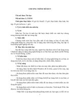 đề cương chi tiết môn tin học