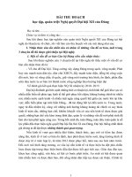 BÀI THU HOẠCH học tập, quán triệt Nghị quyết Đại hội XII của Đảng