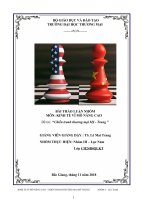 Bai thao luan mon kinh te vĩ mô nâng cao  Chiến tranh thương mại Mỹ  Trung