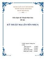 KỸ THUẬT MẠ LÊN NỀN NHỰA
