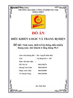 Đề tài: Tính toán, thiết kế hệ thống điều khiển thang máy chở khách 6 tầng dùng PLC