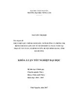Thực hiện quy trình chăm sóc, nuôi dưỡng và phòng trị bệnh cho đàn lợn con từ sơ sinh đến 21 ngày tuổi tại trại lê văn tuấn, xã bình xuyên   huyện bình giang   tỉnh hải dương 
