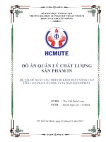 ĐỀ XUẤT CÁC THIẾT BỊ KIỂM SOÁT NÂNG CAO CHẤT LƯỢNG IN Ở CÔNG TY IN BAO BÌ HOTPRINT