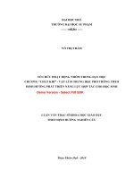 Tổ chức hoạt động nhóm chương “chất khí” vật lí 10 THPT theo định hướng phát triển năng lực hợp tác cho học sinh (tt) 