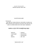 Thực hiện quy trình chăm sóc, nuôi dưỡng và phòng trị bệnh cho đàn lợn nái sinh sản tại trang trại liên kết với công ty cổ phần thuốc thú y đức hạnh   marphavet 