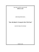 Quy chế pháp lý đối với trọng tài viên tại việt nam 