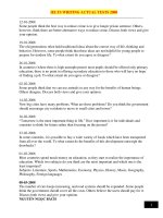 IELTS writing actual tests 2008