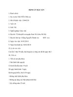 bệnh án sản khoa hậu sản