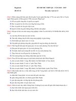 Đề thi thử THPTQG 2019   lịch sử   megabook   đề  15   có lời giải chi tiết