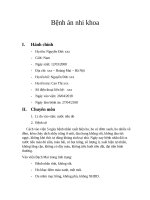 bệnh án nhi viêm cầu thận cấp