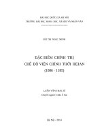 Đặc điểm chính trị chế độ viện chính thời HAIEN 