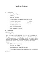 bệnh án nhi viêm phổi