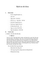 bệnh án nhi khoa đái máu