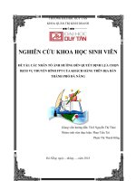 CÁC NHÂN TỐ ẢNH HƯỞNG ĐẾN QUYẾT ĐỊNH LỰA CHỌN DỊCH VỤ TRUYỀN HÌNH FPT CỦA KHÁCH HÀNG TRÊN ĐỊA BÀN THÀNH PHỐ ĐÀ NẴNG