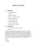 Bệnh án nhi ban đỏ  viêm phế quản