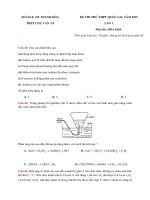 đề thi thử THPTQG 2019   hóa học   THPT chu văn an   thanh hóa  lần 1 có lời giải