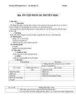 Giáo án Sinh học 12 bài 23: Ôn tập phần di truyền học