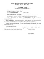 xác nhận chứng minh nhân dân