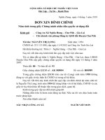 đơn xin đính năm sinh sai với QSĐ