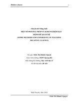 Chuyên đề: SOME METHODS AND EXPERIENCE IN TEACHING RELATIVE CLAUSES