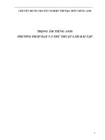 TRỌNG ÂM TIẾNG ANH:  PHƯƠNG PHÁP DẠY VÀ THỦ THUẬT LÀM BÀI TẬP