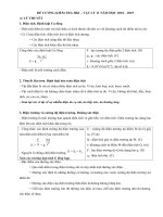 Đề cương ôn tập vật lý 11 HKI (2018 2019)