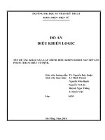 Khảo sát, lập trình điều khiển robot sắp xếp sản phẩm theo chiều cố định