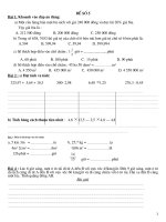 Đề ôn luyện môn Toán lớp 5  Đề số 5