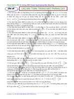 CÁC BÀI TOÁN TRONG MT PHNG OXY