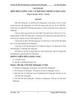 CHUYÊN ĐỀ:  BIẾN ĐỔI LƯỢNG GIÁC VÀ PHƯƠNG TRÌNH LƯỢNG GIÁC