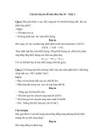 Câu hỏi sinh hoạt chuyên đề môn hóa học lớp 10