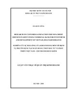 Research on customer satisfaction for non credit services in joint stock comercial bank for investment and development of viet nam, hoan kiem branch 