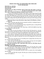 Tham luận về công tác bồi dưỡng học sinh giỏi