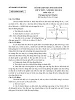 Đề và đáp án chọn HSG 12 môn vật lý năm học 2015  2016